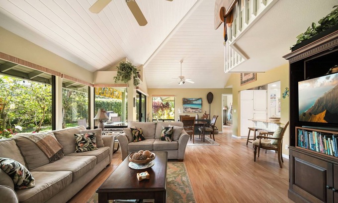 Princeville House | Escape to Paradise: Family Retreat in Princeville at Hanalei, Kauai.