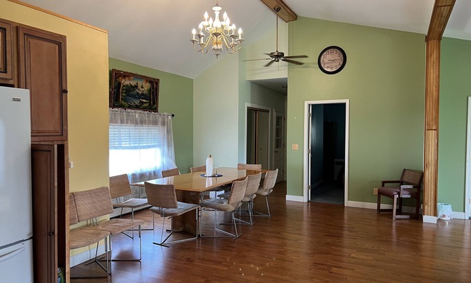 Town of Chesterfield House | Escape to the Adirondack is a full house with parking and backyard.