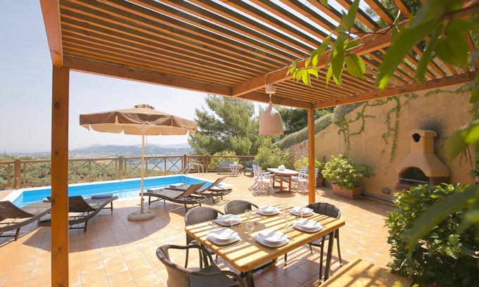 Achladies Villa | Europa,2br,2bth Villa With Private Pool And Stunning Sea Views