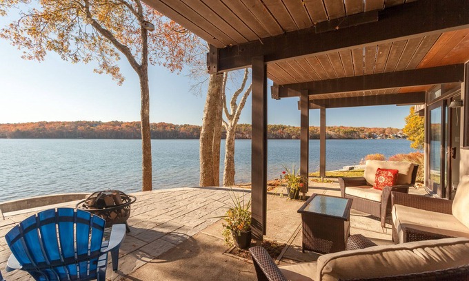 West Wareham House | Exceptional Lakefront "Deck" House with incredible water views!