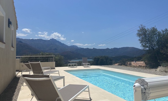 Monticello Villa | Exceptional view, Monticello, 10 mins from Ile Rousse, swimming pool