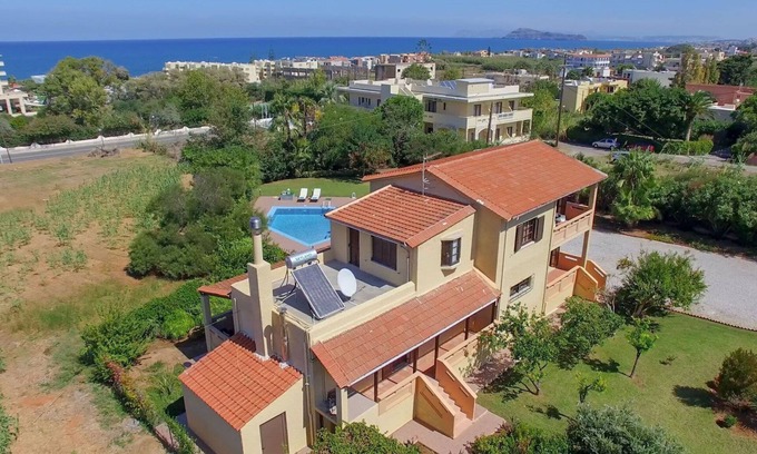 Maleme Villa | Exclusive Crete Villa | Villa Alexia | 4 Bedrooms | Large Lawned Gardens |.