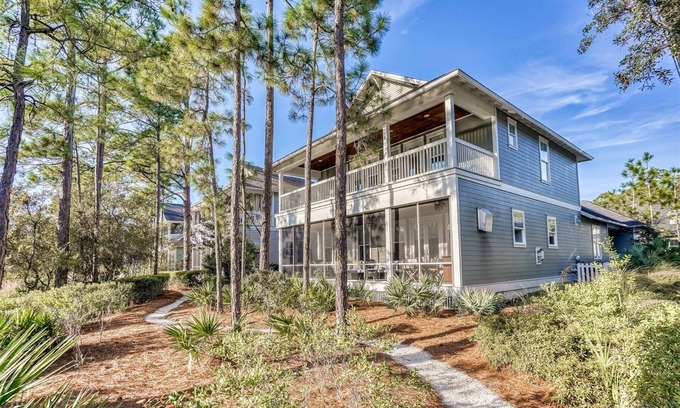 WaterSound West Beach House | Exclusive Pet-Friendly Watersound West Beach Retreat with Golf Cart, Bikes, Pool And Beach Access!