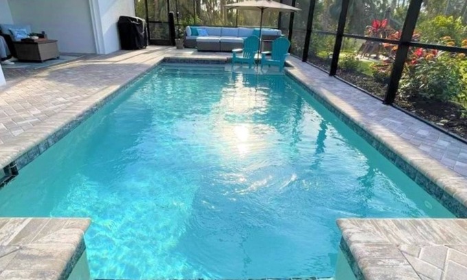 North Port House | Exquisite 3 BR 2 BA Home With Heated Pool