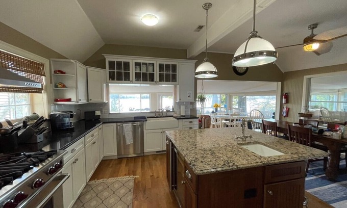 Sister Lakes House | Fabulous Magician Lake House with huge yard and excellent lake frontage