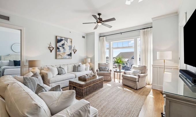 WaterSound Beach Condo | Fall Stays Available! Gulf front condo with Community Pool Views! Newly Renovated!