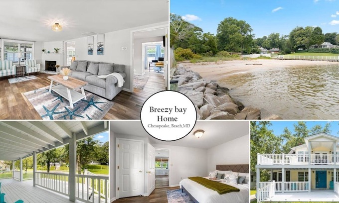 Chesapeake Beach House | Family Beach House: Spacious Deck, Grill & Views
