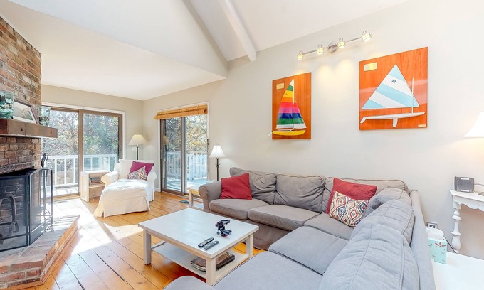 Truro House | Family-friendly home in the trees w/wraparound deck - near beaches