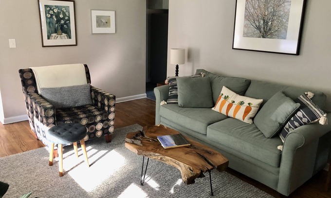 Lenox House | Family friendly house with two complete units, private deck and yard.