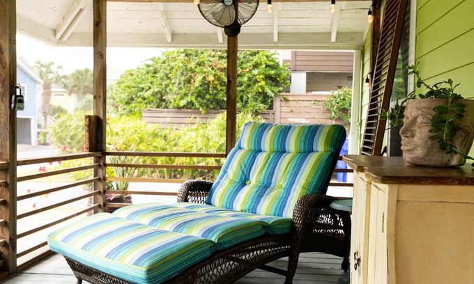 Folly Beach House | Family getaway with screened-in porch steps from surf and sun!