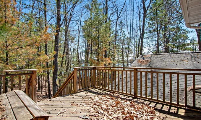 Conover House | Fantastic lake getaway with dock, firepit, gas grill, fast WiFi & furnished deck