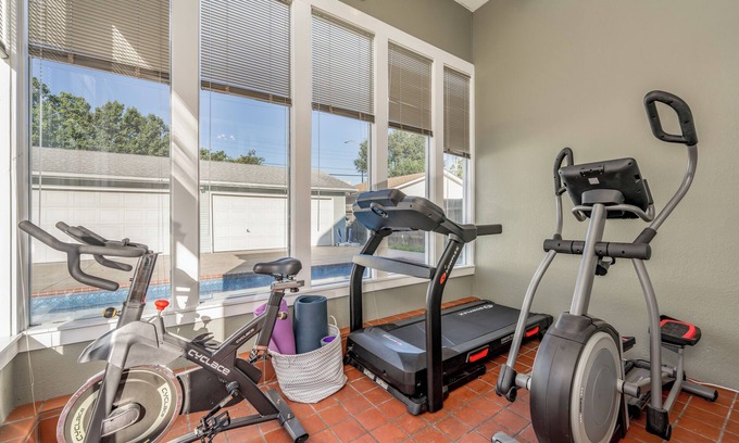 Wichita House | Fenced Patio W/POOL, Game Room, & Home Gym!
