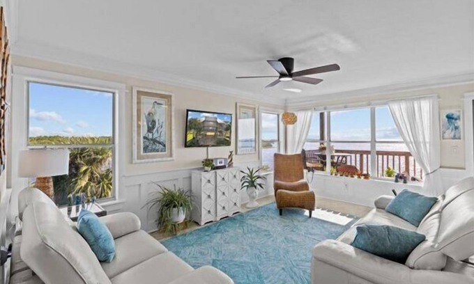 Cedar Key Condo | Fenimore Mill 6C - Open Gulf View, Pet Friendly!