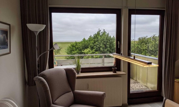 Friedrichskoog-Spitze Apartment | Ferienwohnung Haus Nordsee mit Mee