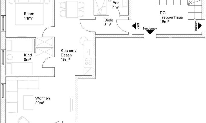 Neuharlingersiel Apartment | Ferienwohnung Juist - Ferienwohnungen Min Huus