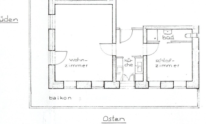 Bergen Apartment | Ferienwohnung für 2 Personen mit 1 Schlafzimmer und Wohnzimmer. Süd- und Ostbalkon, Liegewiese