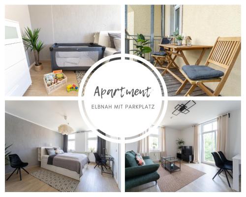 Striesen Apartment | Ferienwohnung mit Parkplatz & Balkon nahe Elbe