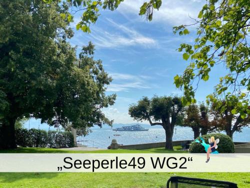 Nonnenhorn Apartment | Ferienwohnung Seeperle49 WG2 - Besonders, stilvoll mit eigenem Badestrand