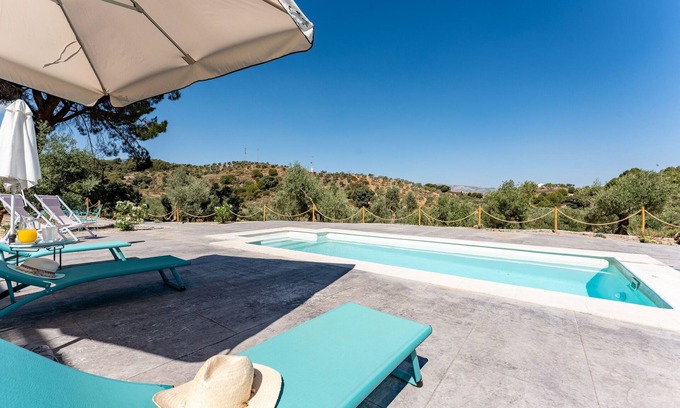 Yunquera Villa | Finca 'Cortijo La Zahurdilla' with Mountain View, Private Pool, Wi-Fi & Garden