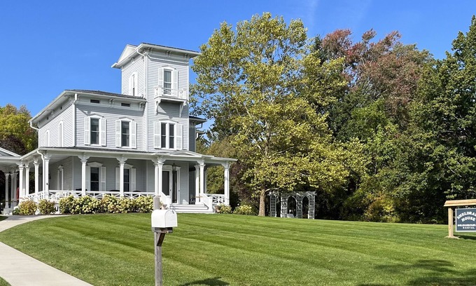Interlaken House | Finger Lakes historic home on Cayuga Lake modern amenities near FLX wine country