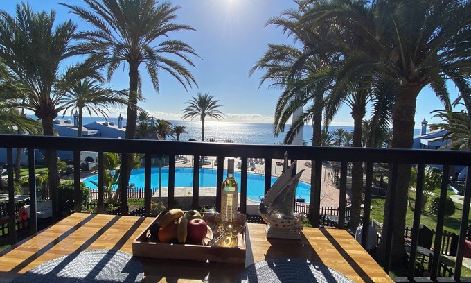 Playa del Aguila Apartment | First Beachline Maritime Deluxe with panoramic balcony, directly on the beach