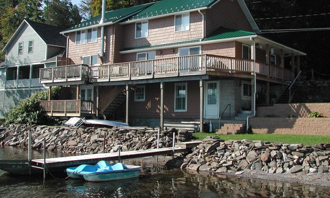 Richfield Springs House | Fisher's Landing, Swimming, fishing, kayaks, canoe, paddleboards, panoramic view