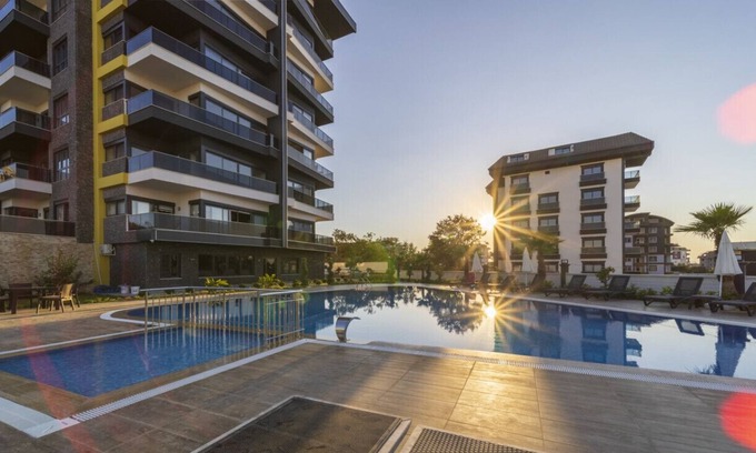 Avsallar Apartment | Flat with Shared Pool, Hammam and Sauna in Alanya
