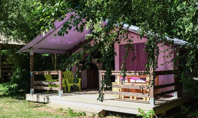 Saint-Antonin Noble Val House | Flower Camping les Gorges de l'Aveyron * - P'tite Free standard 32m² (2 bedrooms) Covered terrace without toilet 5 people