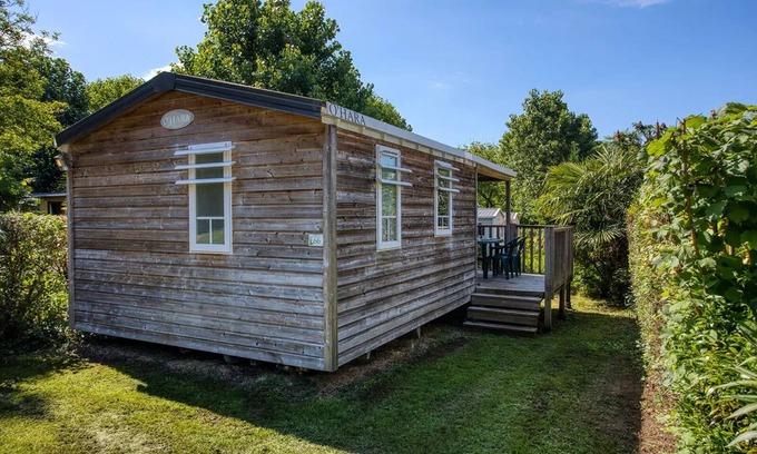 Saint-Vincent-de-Cosse House | Flower Camping Le Tiradou * - Mobil-Home Comfort O'Hara Wood 27,50m2 (2 bedrooms) + Integrated terrace 7,30m2 4 people
