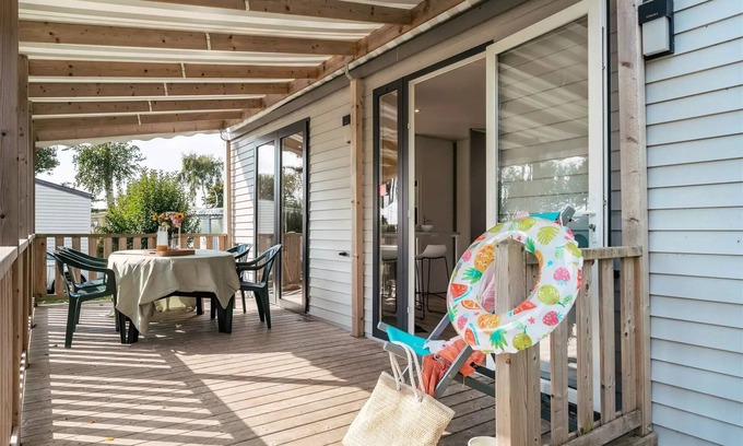 Guidel-Plages House | Flower Camping Jardins de Kergal * - Mobile home 2Ch Comfort - TV 4 to 5 people - 4 pers. included in the tariff