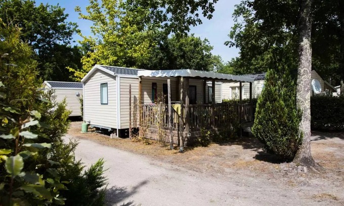 Ares House | Flower Camping La Canadienne * - COMFORT mobile home 28m² - 2 bedrooms + covered terrace + TV for 5 people