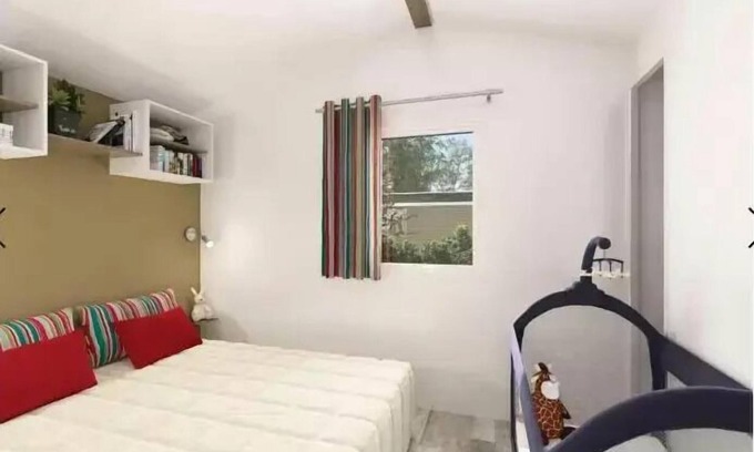 Ares House | Flower Camping La Canadienne * - Mobile home STANDARD - 23m2 - 2 bedrooms - covered terrace + TV 4 persons