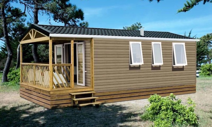 Saint-Aubin-sur-Scie House | Flower Vitamin' campsite **** - 3-room mobile home Bay for 4 people