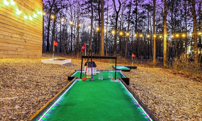 Broken Bow Cabin | Forest Views in Luxe Kid Friendly Cabin w/Mini Golf, Playset