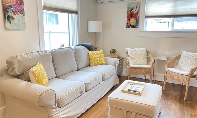 Fort Grounds House | Fort Grounds Cottage Across from City Beach, Park & Downtown!