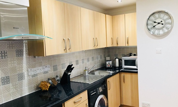 Cowley Apartment | Fountain View 1BR Flat-Free Parking