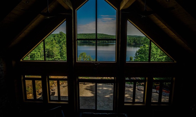 Hastings Highlands Cabin | Four season luxury A-frame cottage on the lake