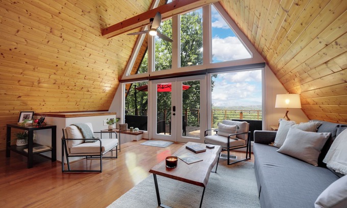 Franklin House | Franklin A-Frame with Hot Tub and Mountain Views - NEW TO VRBO!