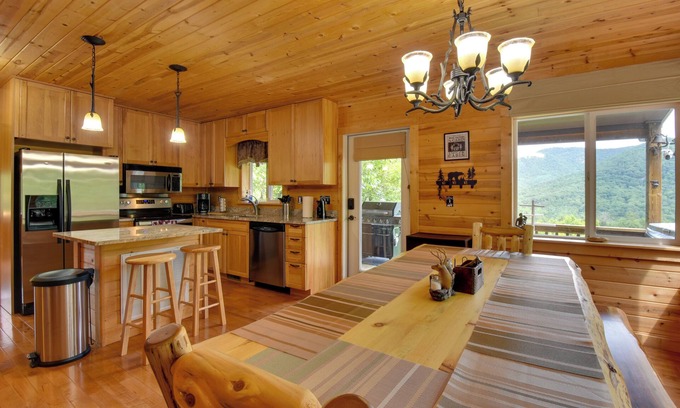 Franklin Cabin | Franklin Cabin w/Game Room, Mountain-View Deck