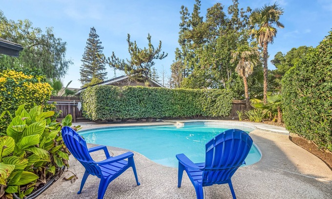 Fresno House | Fresno House|Pool|BBQ|Family-Friendly|Serene 3 Bed/2Bath