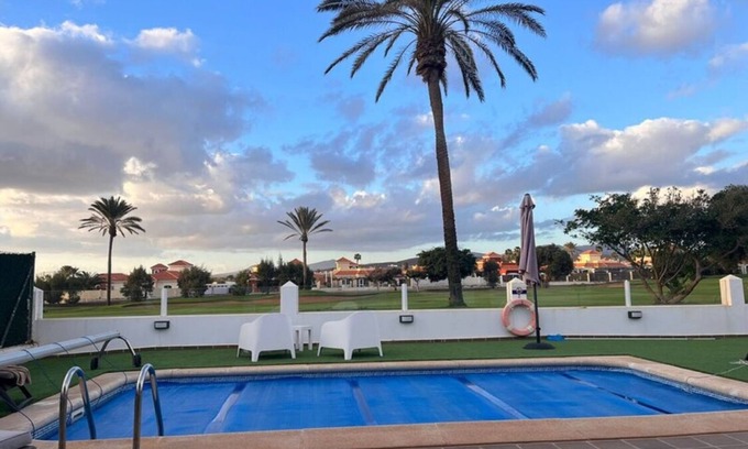 Caleta de Fuste Villa | Frontline villa with private pool on La Estancia, Calle Lago Mayor
