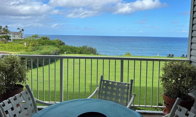 Princeville Condo | Full Ocean View, Great For Whale Watching