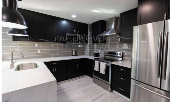 Johns Creek Apartment | Fully furnished clean modern apartment, private covered deck, quiet wooded view.