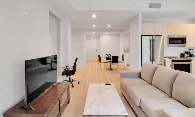 Buzzard Point Apartment | Furnished 1BR w Views, Rooftop & Pool | Waterfront