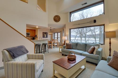 Lake Harmony Apartment | Game Room and BBQ Waterfront Lake Harmony Condo!