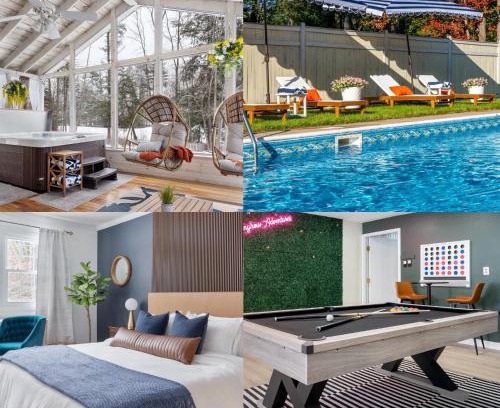 Saratoga Springs House | Game Room+Hot Tub+Pool+King Beds+More