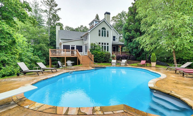 Dahlonega House | Game Room & Pool: Group Getaway in Dahlonega!