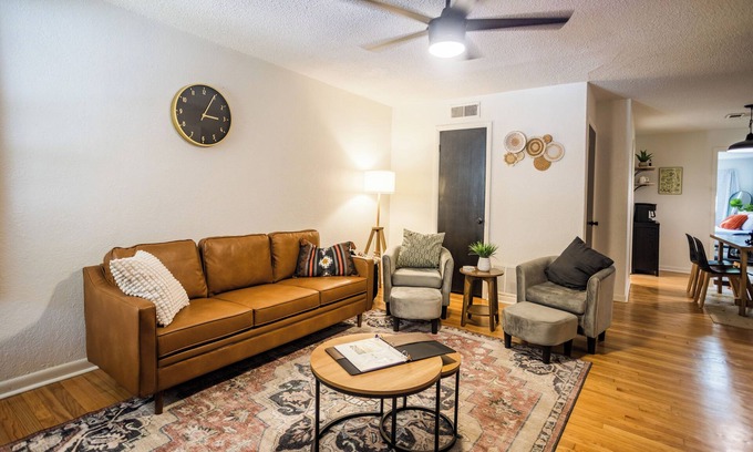 Central Oklahoma City House | Gameroom/Fireplace/Bar/Backyard/Pet Friendly- Home in Adventure District of OKC