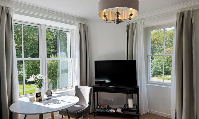 West Laroch Apartment | Garden Flat - set in beautiful large garden with old church ruins on the grounds