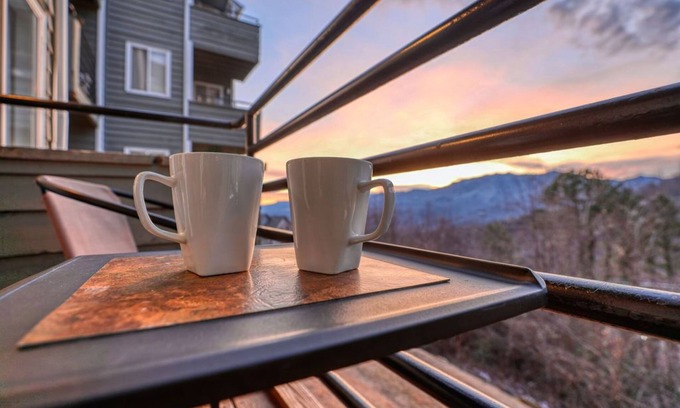 Chalet Village Condo | Gatlinburg Condo with Stunning Mountain Views, Pool, WIFI & Minutes from Ober!